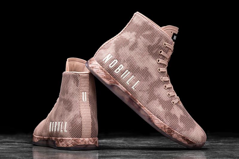 Rose Nobull High-Top Dusty Rose Tie-Dye Men's Trainers | CA B1456E